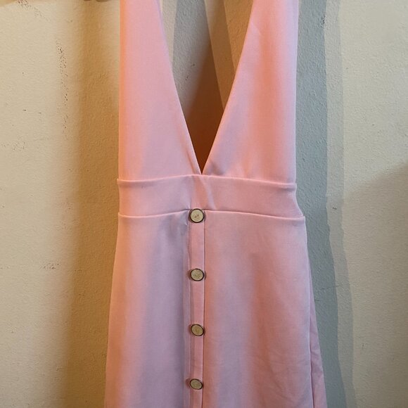 NO BRAND PINK SMALL BACKLESS DRESS - Picture 2 of 4